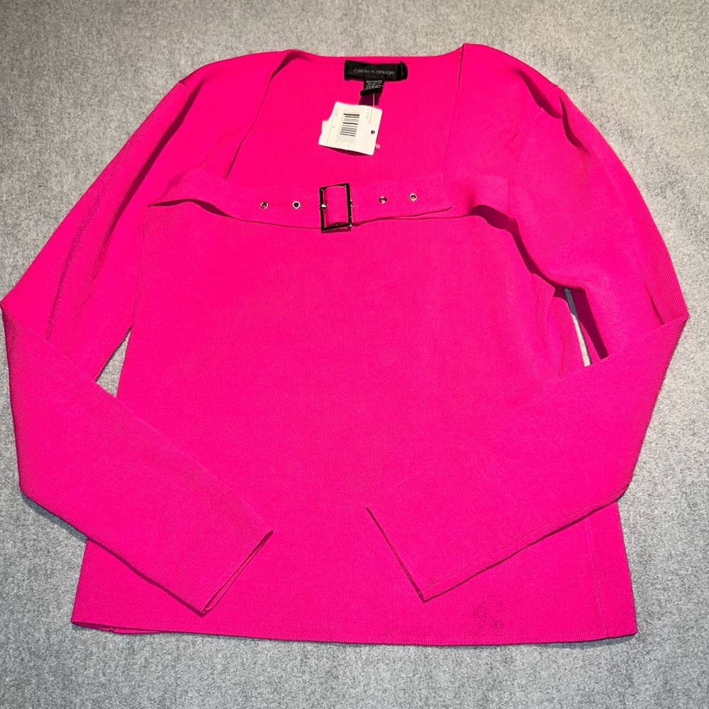 NWT- Misses/WOMENS pink blouse top- size small- super cute💕